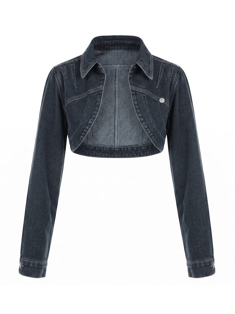 Deep Blue 1950s Denim Jacket