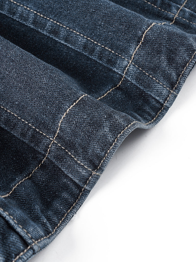 Deep Blue 1950s Denim Jacket 3