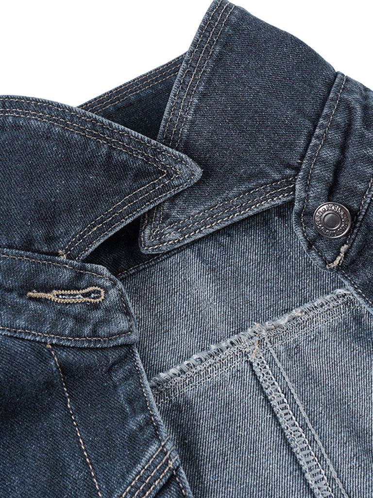 Deep Blue 1950s Denim Jacket 5