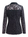 1950s Lace V Neck Jacket 2