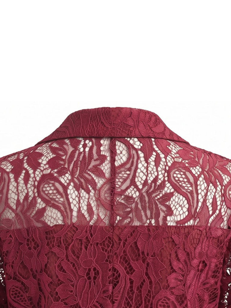 1950s Lace V Neck Jacket 6