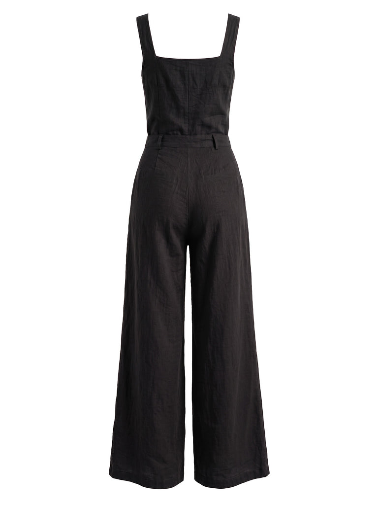 1940s Square Neck Vintage Classic Jumpsuit 2