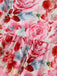 Pink 1940s Floral V Neck Dress 5