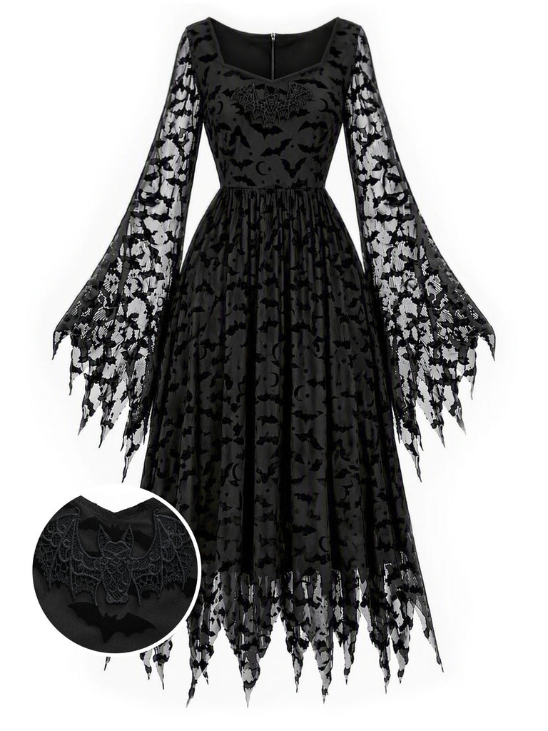 [Pre-Sale] Black 1950s Mesh Dress
