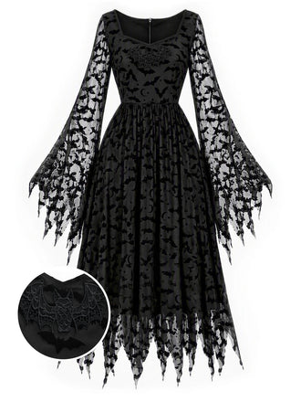 [Pre-Sale] Black 1950s Mesh Dress