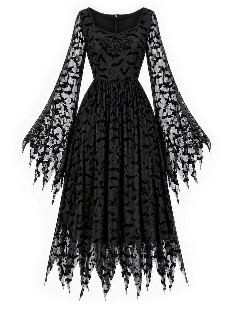 [Pre-Sale] Black 1950s Mesh Dress 2