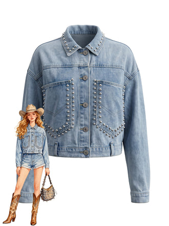 Light Blue 1970s Vintage Jacket