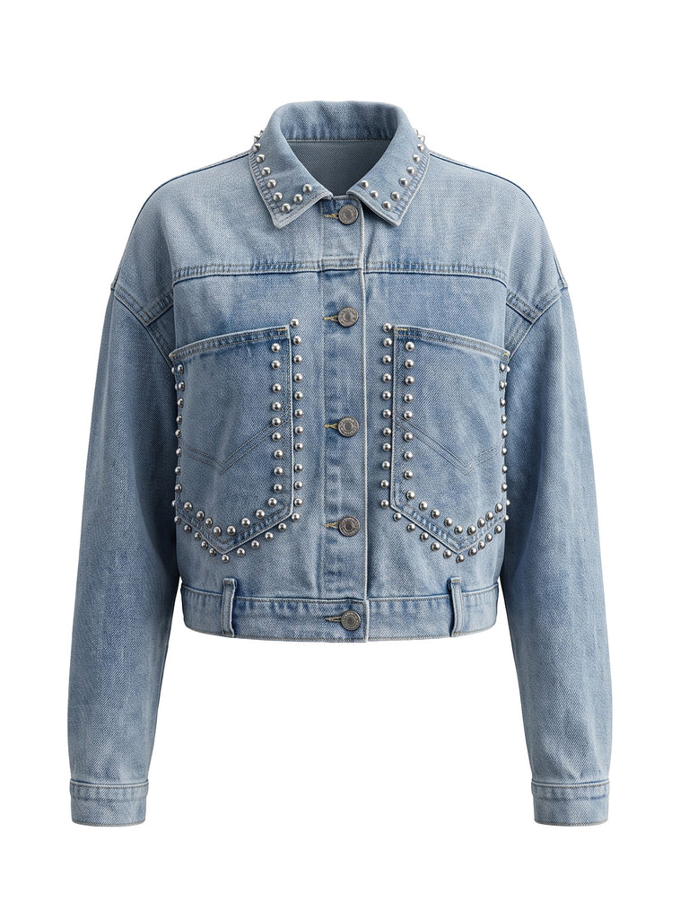 Light Blue 1970s Vintage Jacket 2