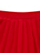 Red 1950s Square Neck Dress 6
