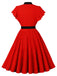 1940s Polka Dot Bow Dress 2