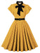 1940s Polka Dot Bow Dress 3