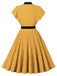 1940s Polka Dot Bow Dress 4
