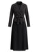 Blazer and Solid Color Skirt Set 1