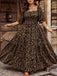 Plus Size Leopard Print Ruched Midi Dress 4
