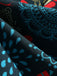 Multicolor 1950s Christmas Floral Dress 4