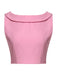 Pink 1960s Lapel Bowknot Top