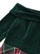 Red 1950s Christmas Off Shoulder Tartan Dress