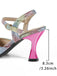 Retro Gradient Slingbacks Ankle Strap Heels, vintage shoes, retro heels - perfect for women who love vintage and retro fashion
