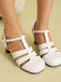 Mary Jane Cutout Ankle T-Strap Chunky Heels, vintage shoes, retro heels - perfect for women who love vintage and retro fashion