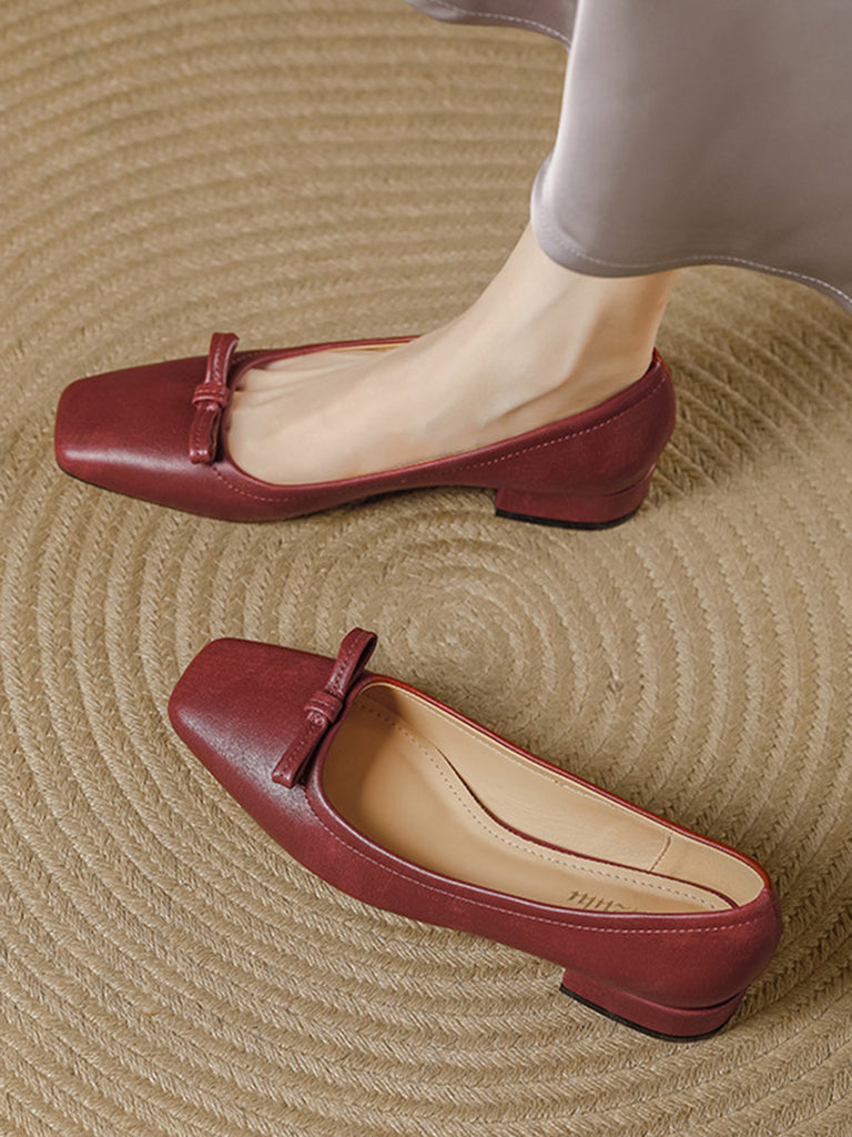 Wine Red Vintage Classic Shoes 6