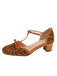 Leopard Print T Strap Mary Jane Heels 8