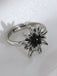 Vintage Edelweiss Rhinestone Ring