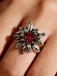 Vintage Edelweiss Rhinestone Ring