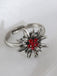 Vintage Edelweiss Rhinestone Ring