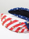 Patriotic Rhinestone Star Stripe Hair Clip 2