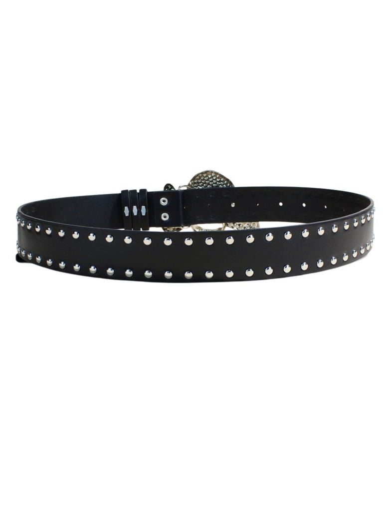 Halloween Skull Rhinestone Studded Gothic Belt