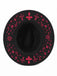Gothic Witch Hat with Pink Cross Print - 6