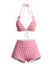 Pink 1980s Vintage Bikini Set
