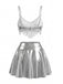 Silver 1950s Vintage Two Piece Set 3