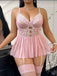 1950s Polka Dot Mesh Halter Nightgown 3