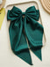 This Satin Ribbon Solid Bow Hairpin whispers vintage secrets to those who notice