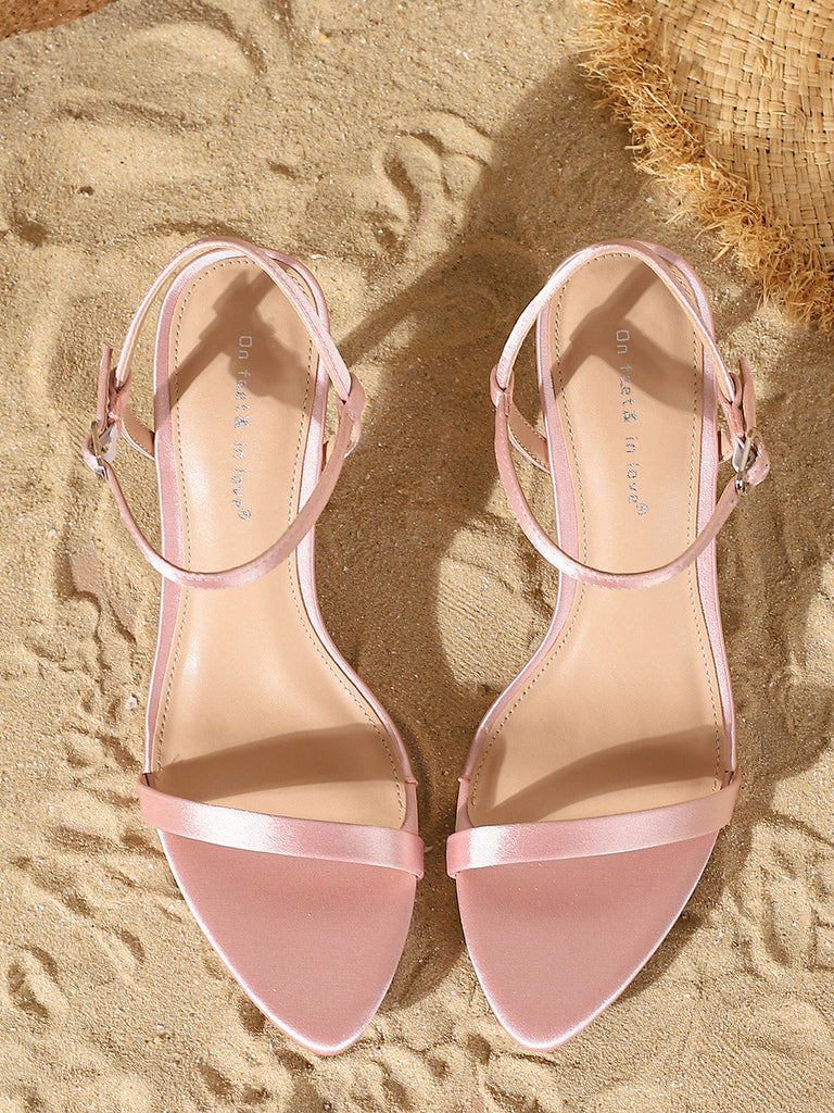Satin Strappy High Heel Sandals: beautiful vintage fashion, retro style, classic elegance with timeless appeal