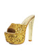 Sequin High Heel Chunky Heel Shoes 4