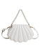 Shell Shape Pearl Chain PU Leather Bag - vintage fashion, retro style