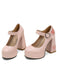 Vintage Heart Cut-Outs & Buckle Mary Jane High Heel Shoes - vintage shoes, retro heels