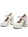 Vintage Heart Cut-Outs & Buckle Mary Jane High Heel Shoes - vintage shoes, retro heels
