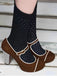 Vintage Plaids Patchwork Suede Mary Jane High Heel Shoes - vintage shoes, retro heels