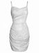 Silver 1960s Spaghetti Strap Sparkling Mini Dress — vintage elegance for the modern woman