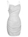 Silver 1960s Spaghetti Strap Sparkling Mini Dress: timeless style reimagined