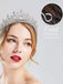 Silver 1970s Crown Rhinestone Headband 6