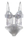 Silver 1970s Holographic Sequin Fringe Bikini Set - vintage fashion, retro style
