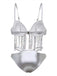 Silver 1970s Holographic Sequin Fringe Bikini Set - vintage fashion, retro style