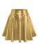 2PCS Metallic 1970 Disco Off-Shoulder Top & Pleated Skirt - vintage skirt, retro style