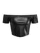 2PCS Metallic 1970 Disco Off-Shoulder Top & Pleated Skirt - vintage skirt, retro style