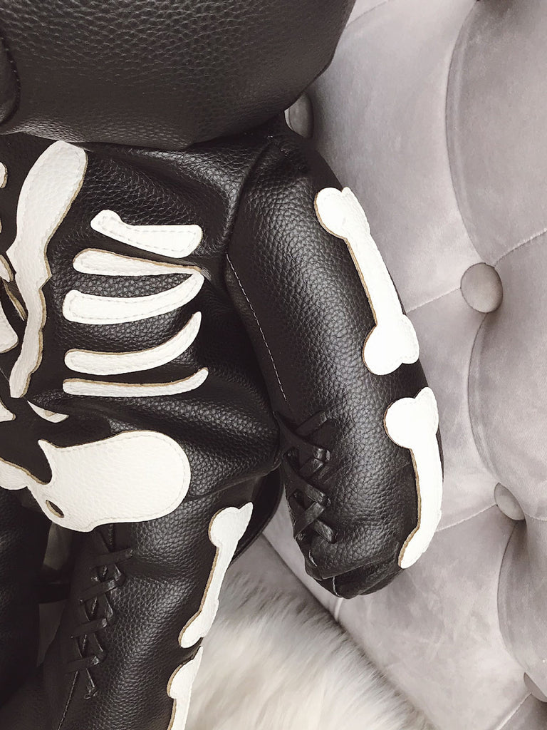 Skull Violent Teddy Bear Backpack — vintage vintage charm for her modern wardrobe
