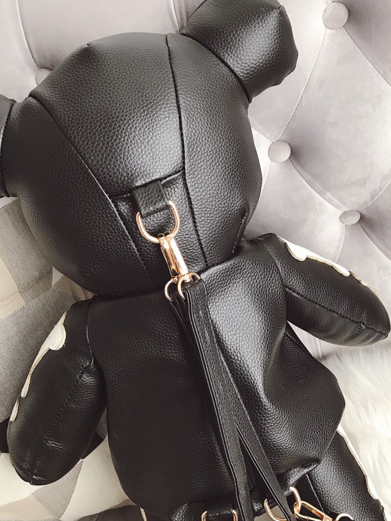 Skull Violent Teddy Bear Backpack: timeless vintage elegance she makes her own